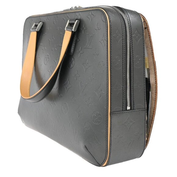 LOUIS VUITTON Malden Hand Tote Bag Monogram Mat Leather Black M55132 84KB365 - Picture 4 of 15